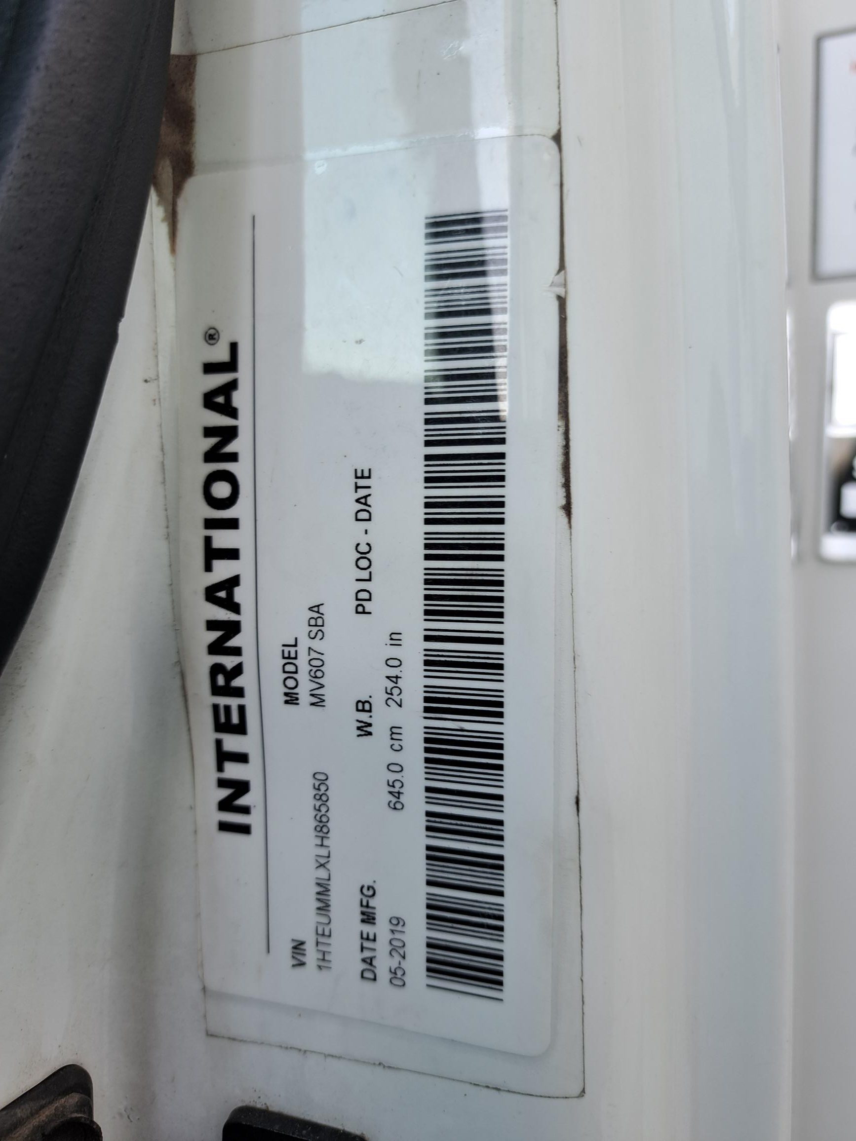 2020 INTERNATIONAL MV607 UT18152-18 2020 INTERNATIONAL MV607 UT18152-18