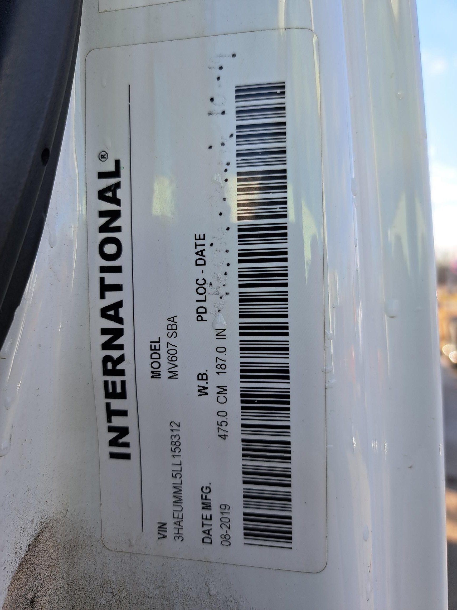 2020 INTERNATIONAL MV607 UT47062-15 2020 INTERNATIONAL MV607 UT47062-15