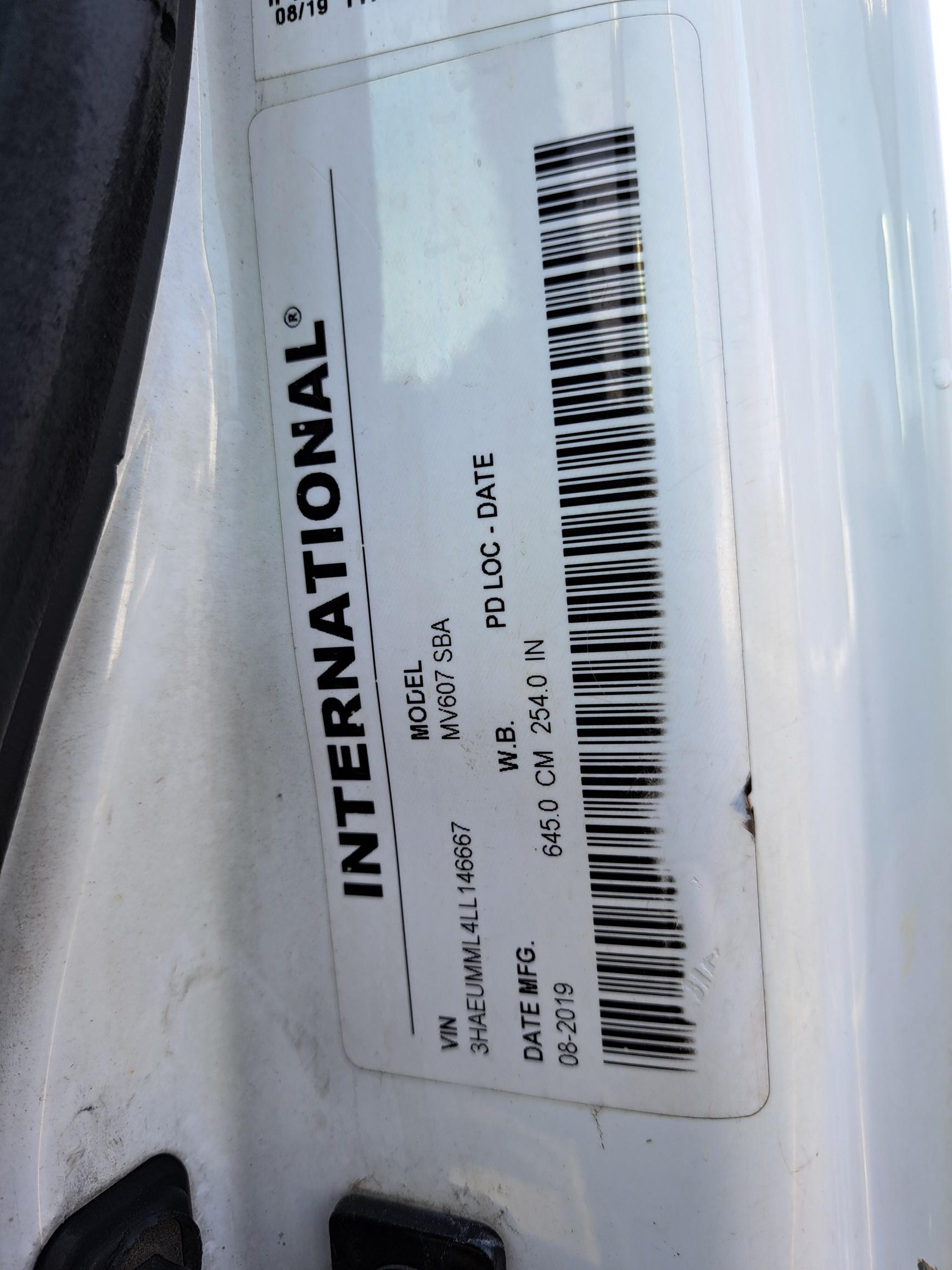 2020 INTERNATIONAL MV607 UT47063-16 2020 INTERNATIONAL MV607 UT47063-16