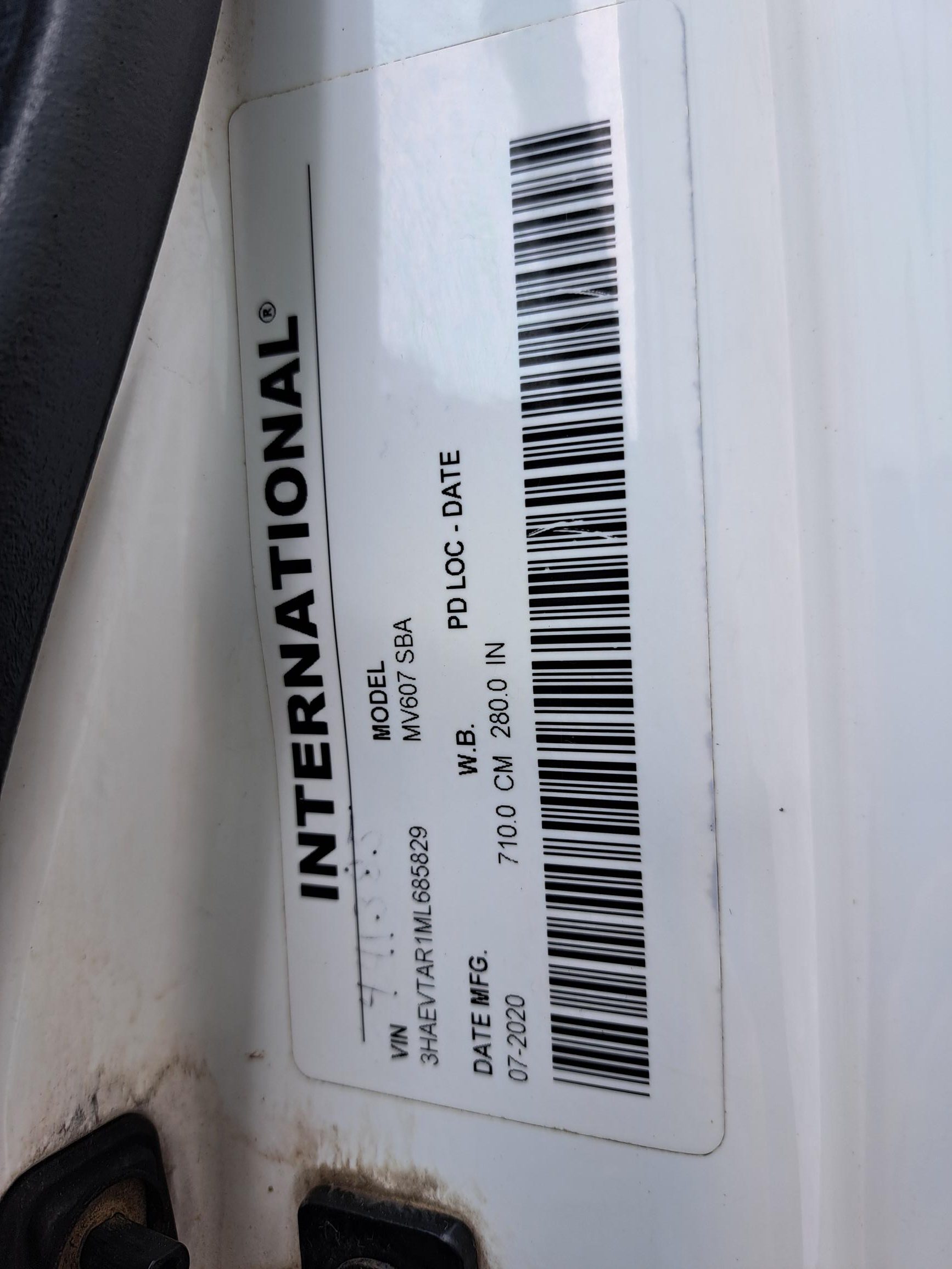 2021 INTERNATIONAL MV607 UT18168-17 2021 INTERNATIONAL MV607 UT18168-17