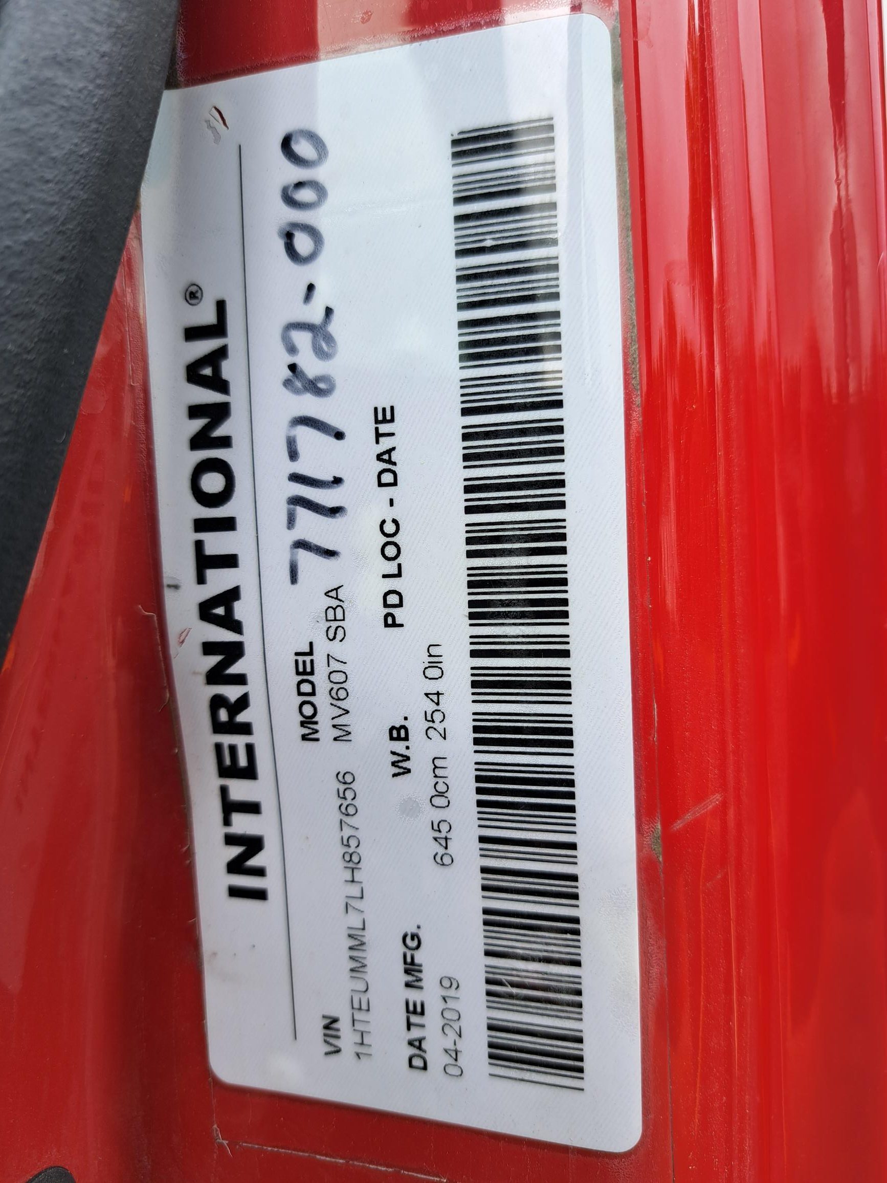2020 INTERNATIONAL MV607 UT18191-18 2020 INTERNATIONAL MV607 UT18191-18