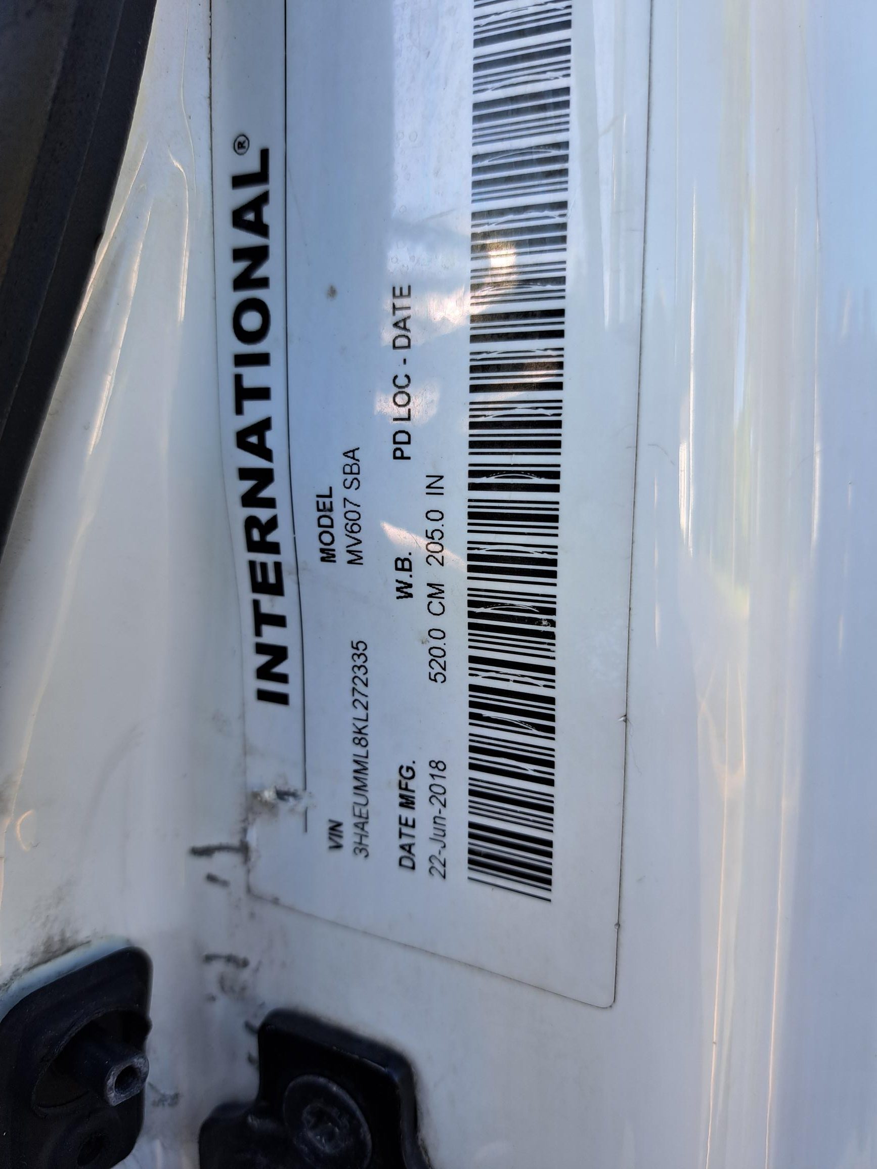 2019 INTERNATIONAL MV607 UT18199-22 2019 INTERNATIONAL MV607 UT18199-22