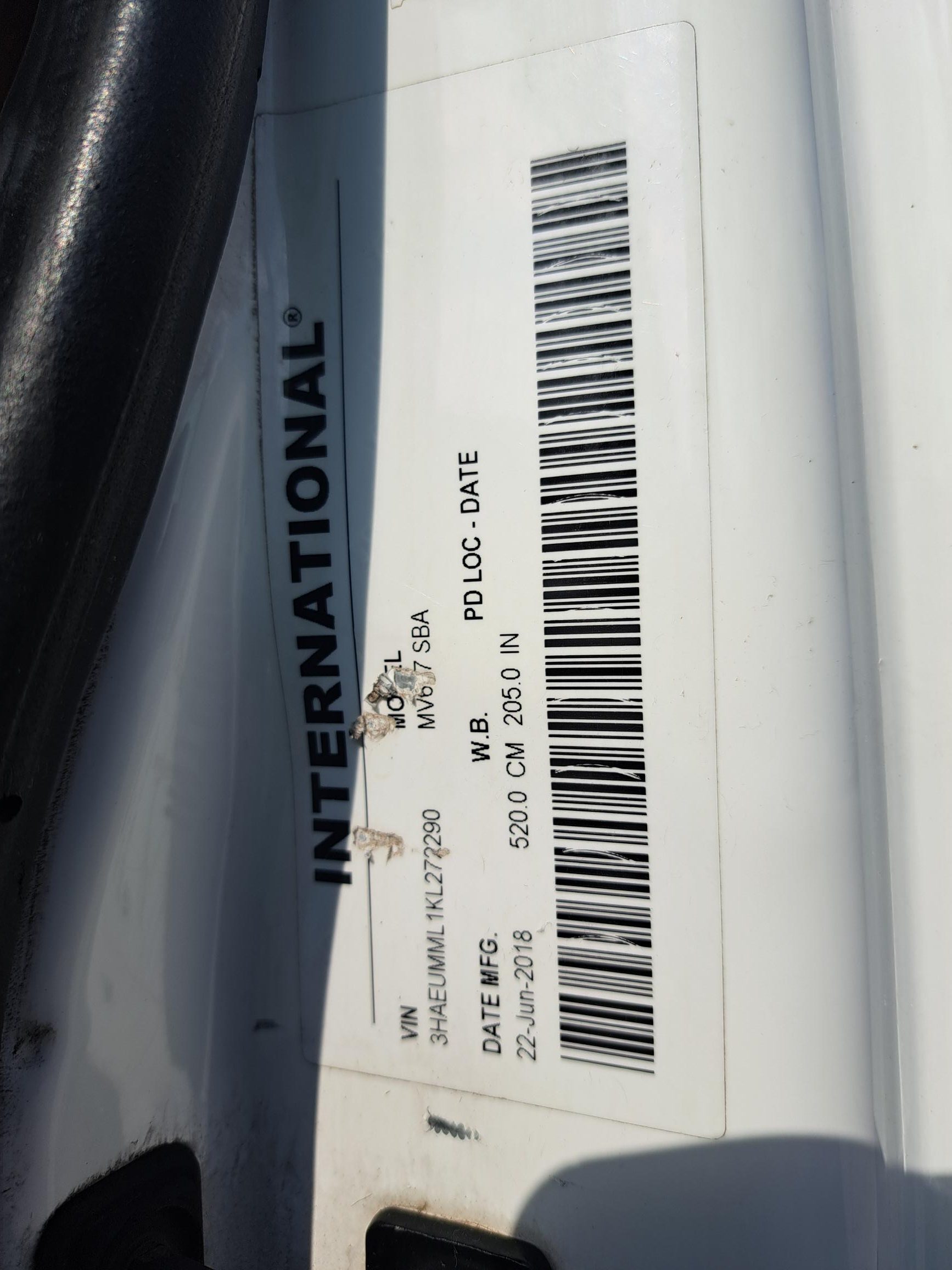 2019 INTERNATIONAL MV607 UT18198-21 2019 INTERNATIONAL MV607 UT18198-21