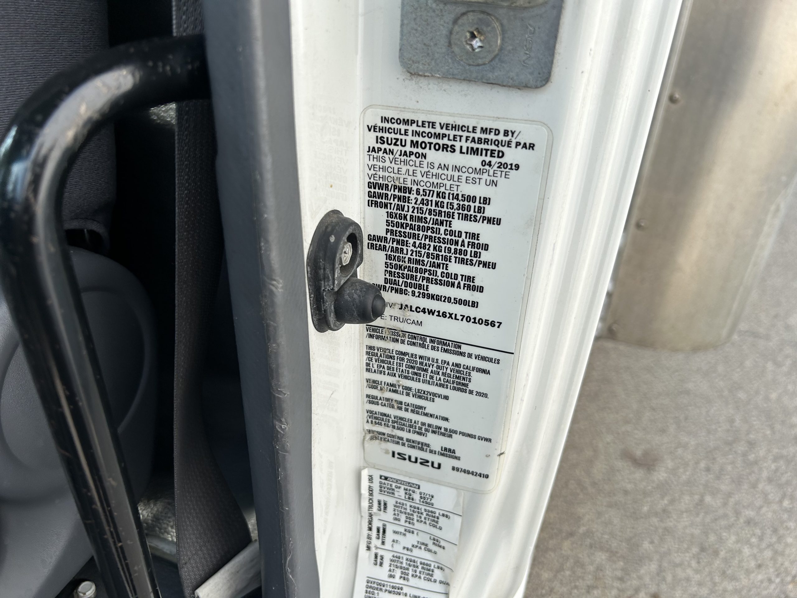 2020 Isuzu NPR HD UT18226-14 2020 Isuzu NPR HD UT18226-14